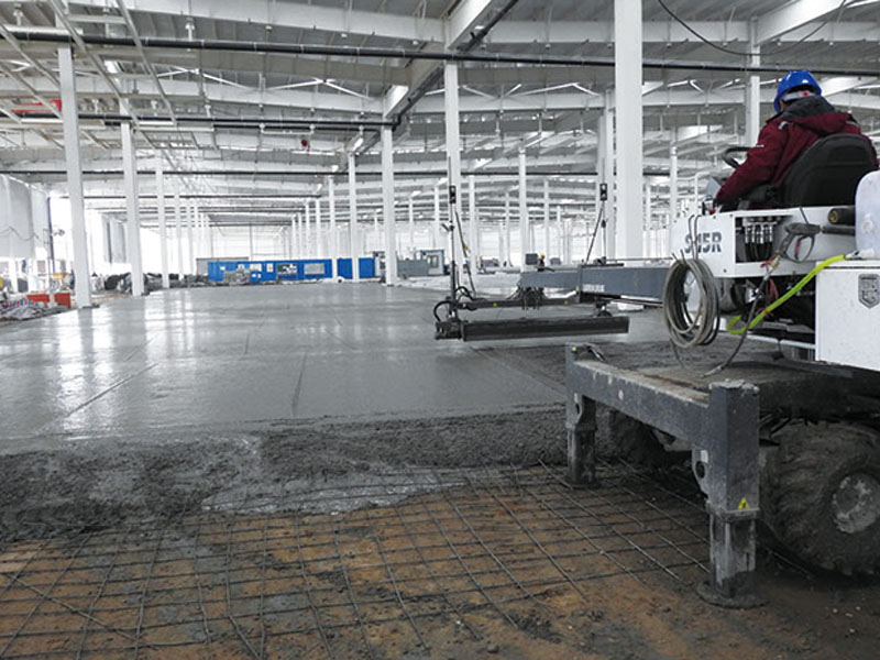 黃巖客運站固化耐磨水泥色地坪